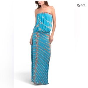 Young Fabulous & Broke strapless maxi dress M